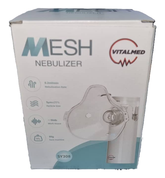 NEBULIZADOR PORTATIL MESH 1UND AD PED CABLE VITALMED