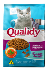 ALIMENTO P/GATO QUALIDY 1KG DELICIAS DEL MAR ADULTO
