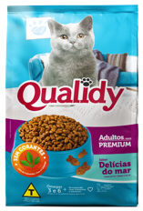 ALIMENTO P/GATO QUALIDY 500GR DELICIAS DEL MAR ADULTO