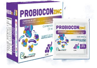 PROBIOCON ZINC 10GR X 10SOBRES UVA BIOFARCO