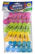 PINZAS DE ROPA MATRIX 20UND