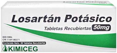 LOSARTAN POTASICO 50MG X 20TAB KIMICEG