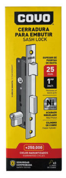 CERRADURA P/EMBUTIR COVO 25MM