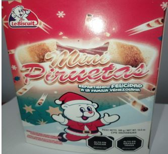 GALLETA LE BISCUIT 300GR MINI PIRUETAS NAVIDAD
