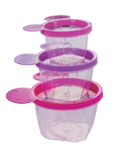 RECIPIENTES PLASUTIL 3PZAS MINNIE