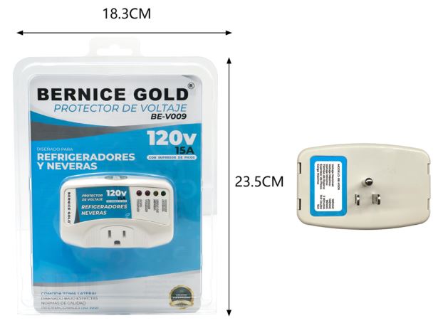 PROTECTOR DE VOLTAJE  BERNICE GOLD 120V NEVERA