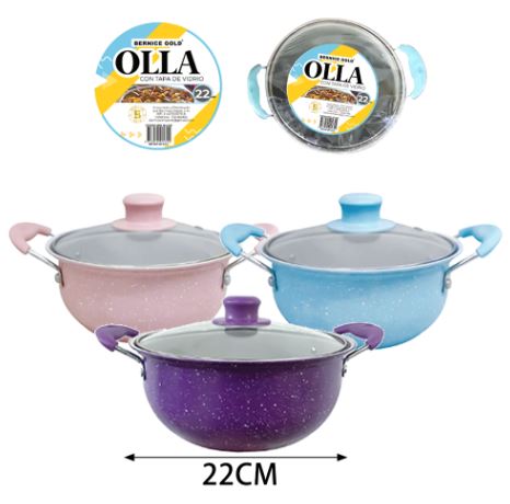 OLLAS BERNICE 1UND TAPA VIDRIO