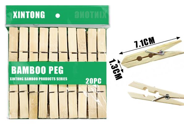 PINZA MADERA PARA ROPA 20PCS GRANDE