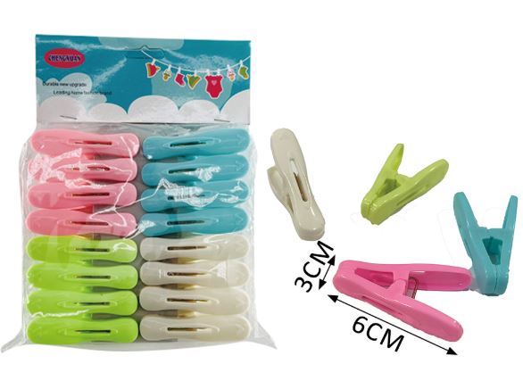 PINZA PLAST PARA ROPA 16PCS