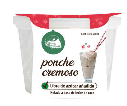 HELADO VGAN FRUIT 500ML PONCHE CREMOSO