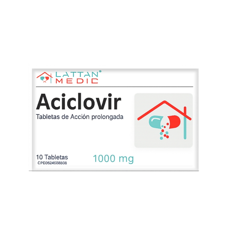 ACICLOVIR 1000MG X 10TABL LATTAN MEDIC