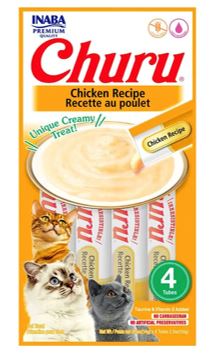 SNACK P/GATOS CHURU 4UND POLLO