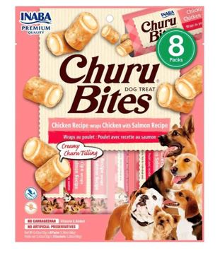 SNACK P/PERRO CHURU BITES 8UND POLLO/SALMON