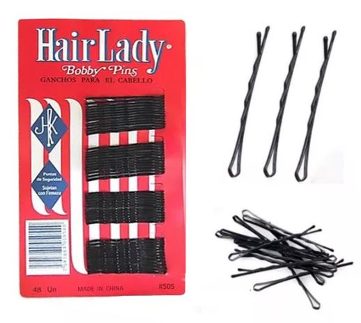 HORQUILLAS DE CABELLO 48UND NEGRAS