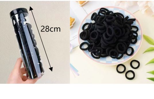 COLITAS DE CABELLO NEGRAS POTE