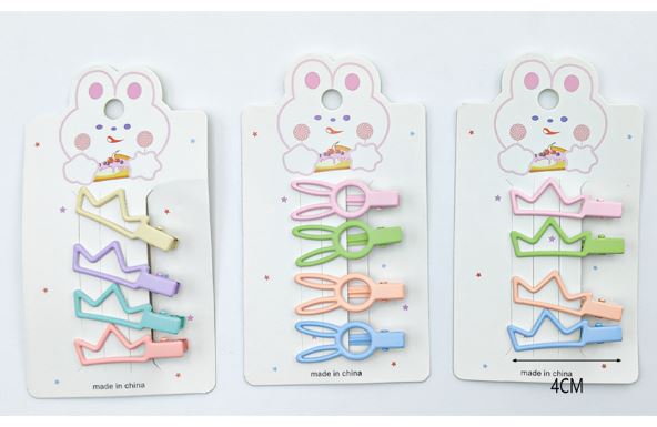 GANCHITOS 4PZAS COLORES SURT