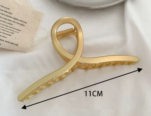 PINZA DE CABELLO DORADA 11CM