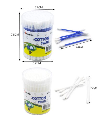 HISOPOS BERNICE 100UND PLAST POTE