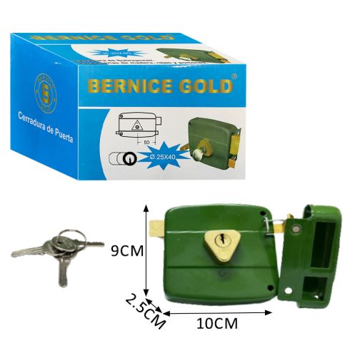 CERRADURA BERNICE ACERO CUADRADA