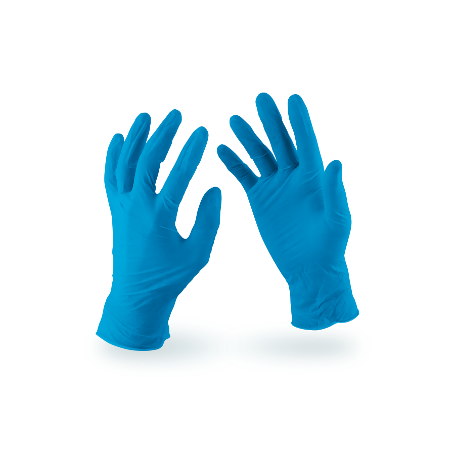 GUANTES DE NITRILO 100UNDS AZUL M VIPSALUD