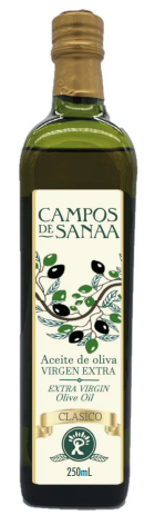 ACEITE DE OLIVA CAMPOS DE SANAA 250ML EXTRA VIRGEN