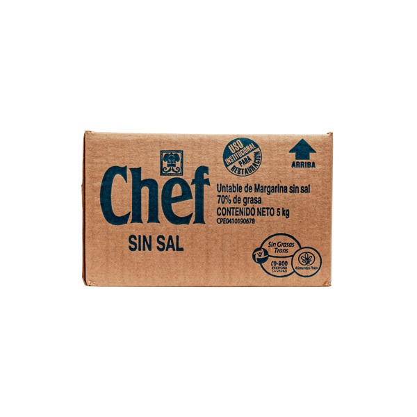 MARGARINA CHEF 5KG SIN SAL