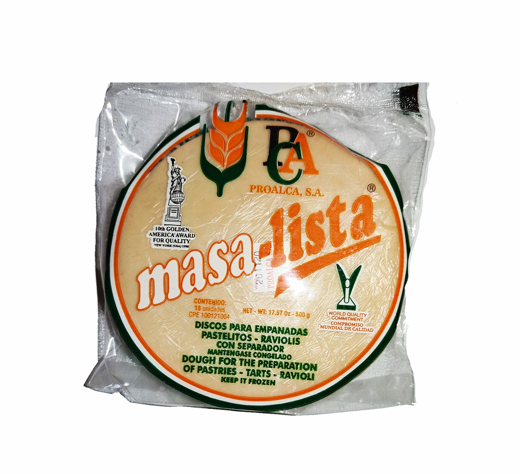 MASA LISTA PROALCA 500GR MEDIANA
