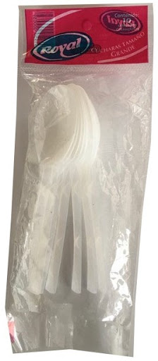 CUCHARAS ROYAL X10UND BLANC PLAST