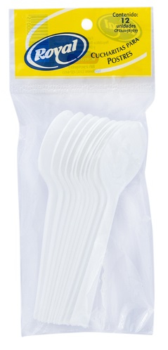 CUCHARAS ROYAL X12UND POSTRE PLAST