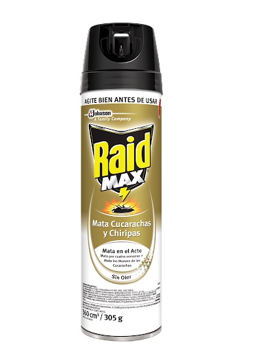 INSECTICIDA RAID MAX 360CC ARSL 