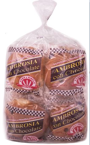 AMBROSIA PURO Y SIMPLE 400GR CHOCOLATE