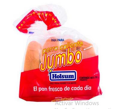 PAN HOLSUM 500GR PERRO CALIENTE JUMBO