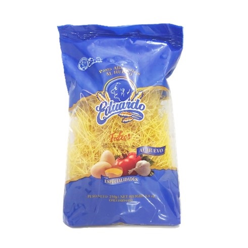 PASTA EDUARDO 250GR AL HUEVO FIDEO