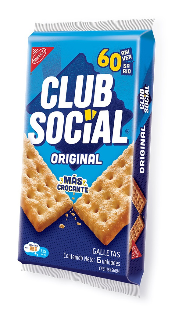 GALLETA  CLUB SOCIAL 156GR ORIGI