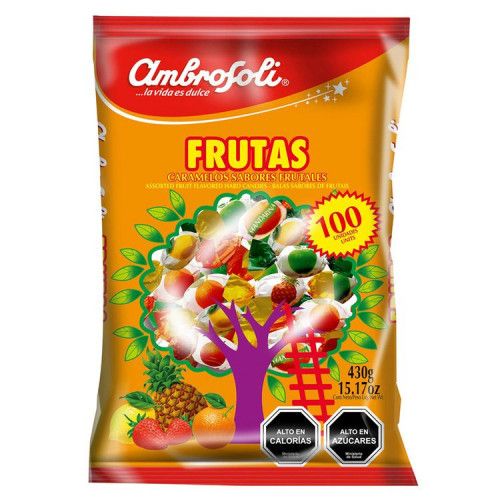 CARAMELOS AMBROSOLI 430GR FRUTAS