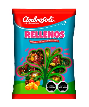 CARAMELOS AMBROSOLI 430GR FRUTAS RELLENAS