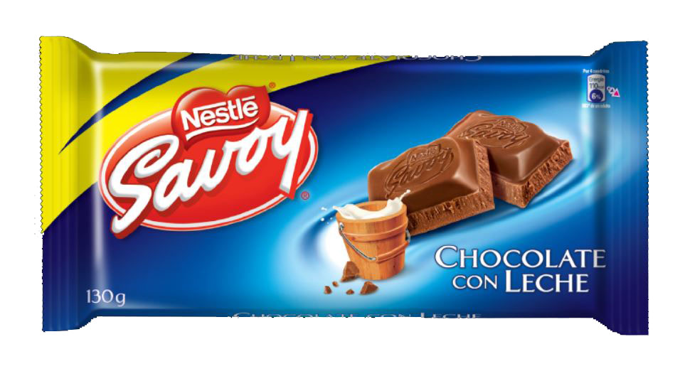 CHOCO SAVOY 130GR LECHE***