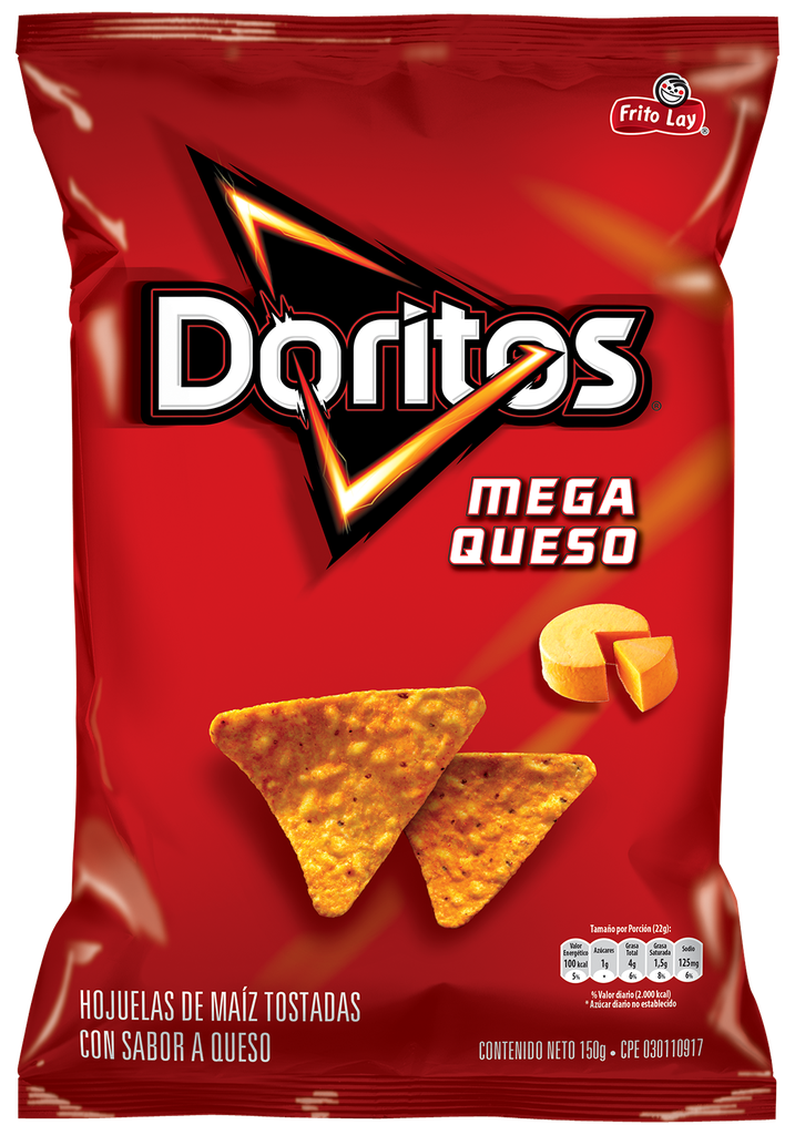 SNACK DORITOS 150GR MEGA QUESO