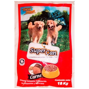 ALIMENTO P/PERROS SUPER CAN 18KG CARNE
