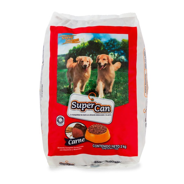 ALIMENTO P/PERROS SUPERCAN 2KG CARNE