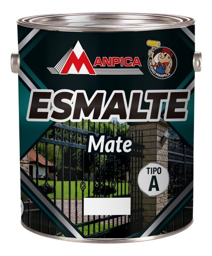 ESMALTE NEGRO MATE MANPICA GALON