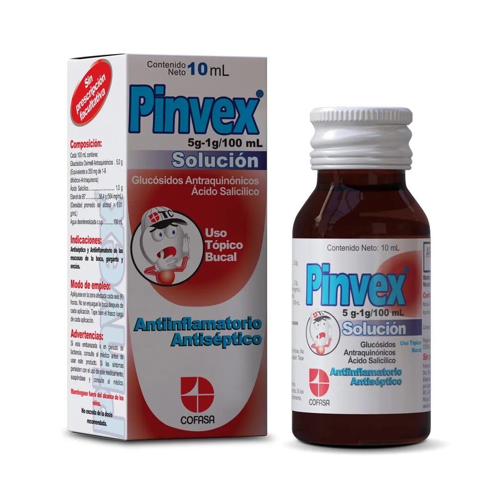 PINVEX 5G-1G/100ML X 10ML COFASA