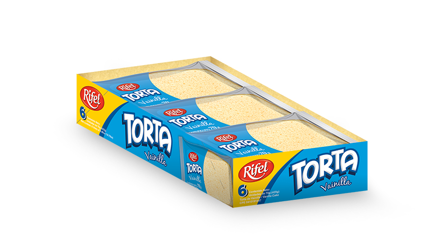 TORTA RIFEL 6X60  GR VAINILLA