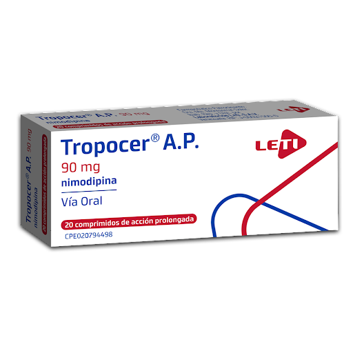 TROPOCER AP 90MG X 20TABL NIMODIPINA LETI