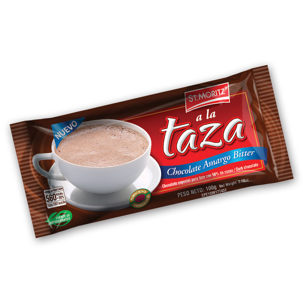 CHOCOLATE A LA TAZA ST MORITZ 100GR***