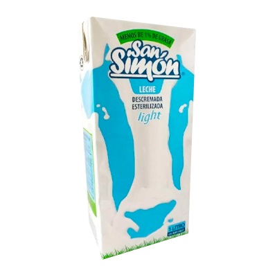 LECHE SAN SIMON 1L DESCREMADA UHT