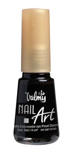 ESMALTE VALMY 14ML #01 NEGRO NAIL ART