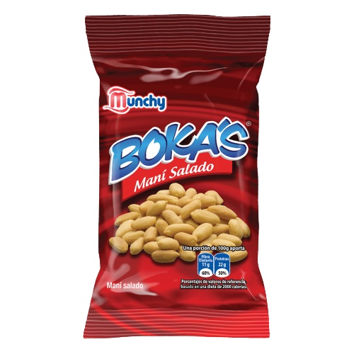 MANI SALADO BOKAS MUNCHY 170GR BOLSA