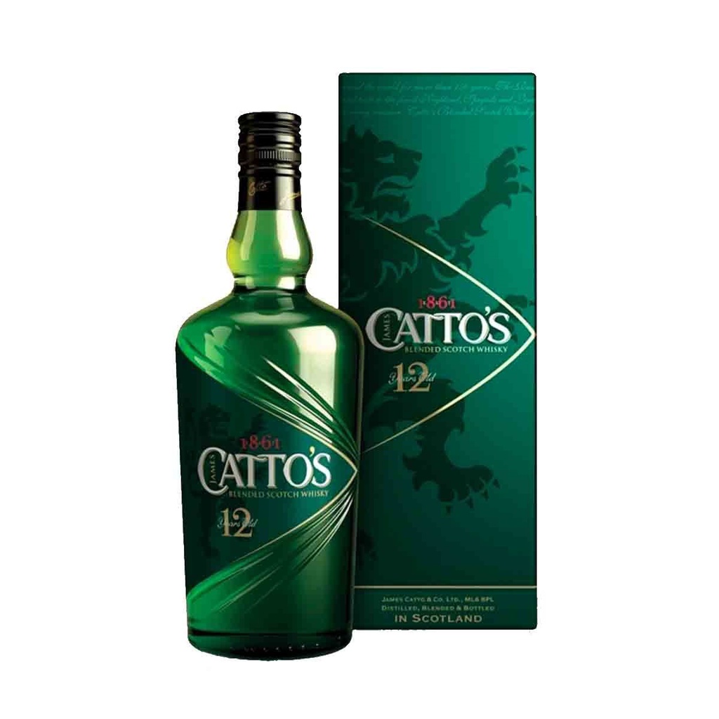 WHISKY CATTOS 0.75LT ESCOCES 12 AÑOS