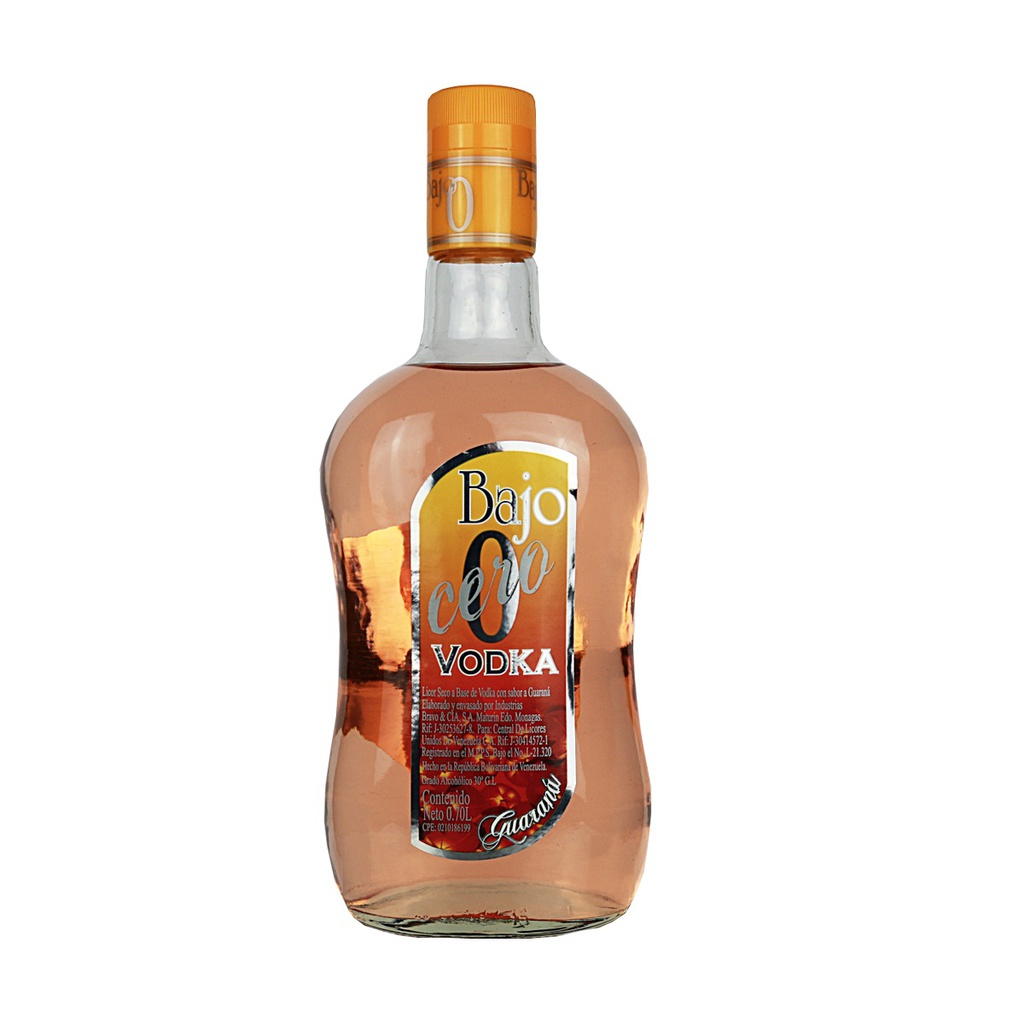 VODKA BAJO CERO 0.70LT GUARANA